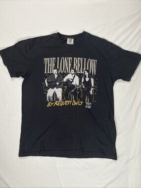 The Lone Below By Request Only Tour T Shirt 2024 Black Size L 100% Cotton